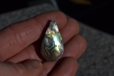 25.25 Carat Designer Abalone Shell Pear Cabochon