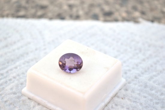 4.19 Carat Fine Oval Cut Amethyst