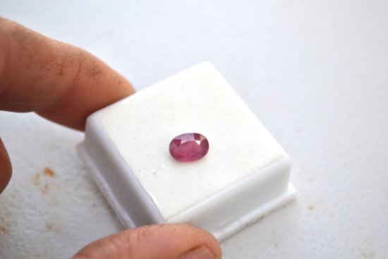 2.22 Carat Oval Cut Fine Ruby