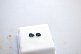 0.99 Carat Matched Pair of London Blue Topaz