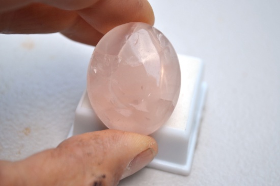 70.23 Carat Fine Rose Quartz Cabochon