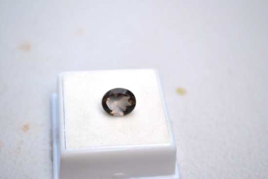 3.43 Carat Oval Cut Smoky Quartz