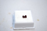 1.28 Carat Matched Pair of Fine Heart Shaped Garnets