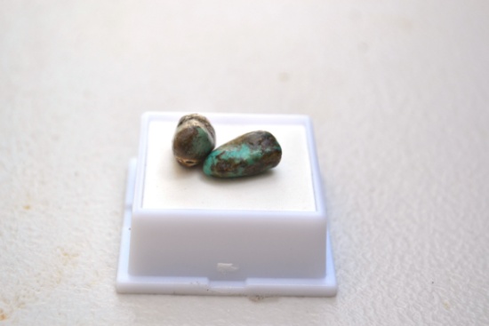 10.10 Carat Pair of Nice Turquoise