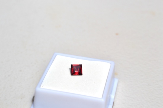 1.21 Carat Fantastic Square Cut Rhodolite Garnet