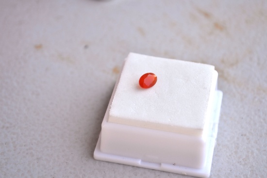 0.65 Carat Oval Cut Carnelian