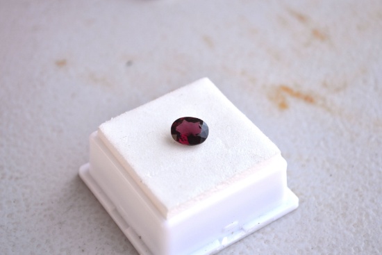 2.15 Carat Oval Cut Rich Red Garnet