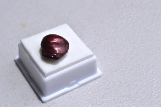 17.69 Carat Huge Freeform Baroque Crimson Red Pearl