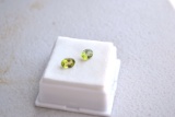 1.86 Carat Matched Pair of Oval Cut Peridots