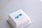 1.20 Carat Matched Pair of Marquise Cut London Blue Topaz