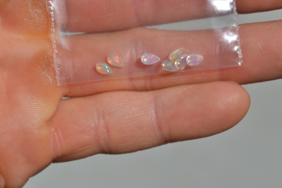 0.83 Carat Matched Parcel of Pear Cut Opals