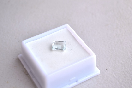 1.47 Carat Emerald Cut Aquamarine