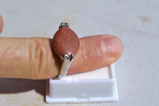 Goldstone Ring