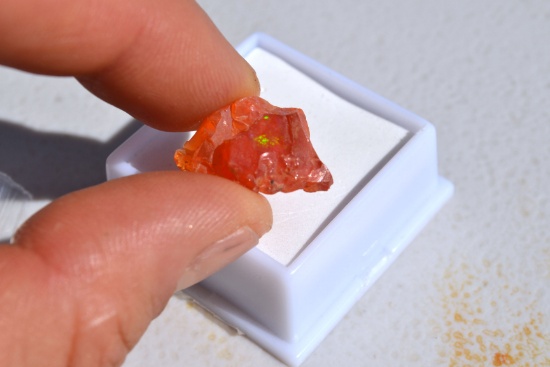 7.71 Carat Fine Mexican Fire Opal Chunk