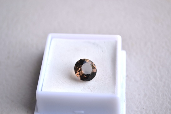 3.10 Carat Round Cut Smoky Quartz