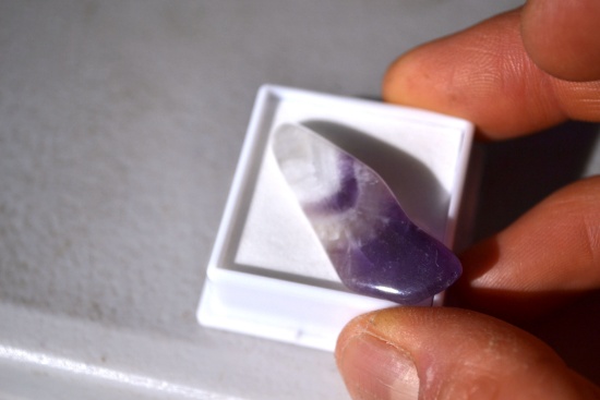 24.99 Carat Great Amethyst Crystal Tip