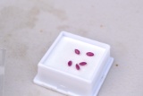 0.86 Carat Matched Parcel of Marquise Cut Rubies