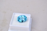 15.74 Carat Fantastic Oval Cut Swiss Blue Topaz