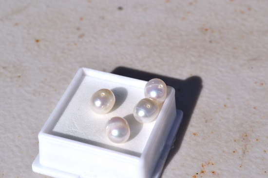 15.34 Carat Matched Parcel of White Pearls