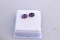 2.64 Carat Matched Pair of Amethyst