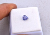1.06 Carat Pear Cut Untreated Purple Sapphire