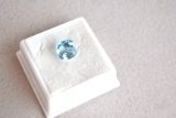 3.95 Carat Cushion Checkerboard Cut Sky Blue Topaz