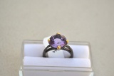 Amethyst Ring in Sterling Silver