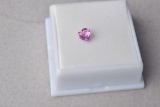 0.75 Carat Heart Shaped, Pink Untreated Sapphire