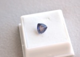 2.85 Carat Trillion Cut Untreated Purple Sapphire