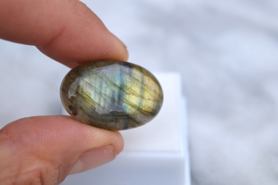 30.37 Carat Beautiful Labradorite Cabochon