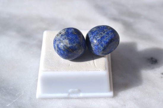 68.14 Carat Pair of Large and Beautiful Lapis Lazuli Chunk