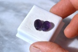 6.72 Carat Matched Pair of Amethyst