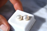 11.35 Carat Matched Pair of Pearls