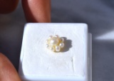 2.57 Carat Flower of Pearls Pendant