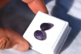 7.40 Carat Matched Pair of Amethyst