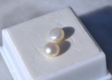 3.62 Carat Matched Pair of Pearls