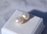 10.15 Carat Matched Pair of Pearls