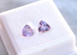 2.01 Carat Matched Pair of Amethysts