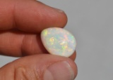 9.62 Carat Amazingly Bright and Fiery Pear Shaped Opal