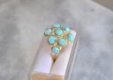 Turquoise Ring in Sterling Silver -- Size 8