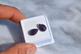6.41 Carat Matched Pair of Amethyst