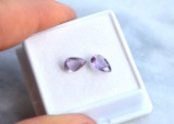 1.48 Carat Matched Pair of Amethysts