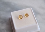 1.70 Carat Matched Pair of Citrines