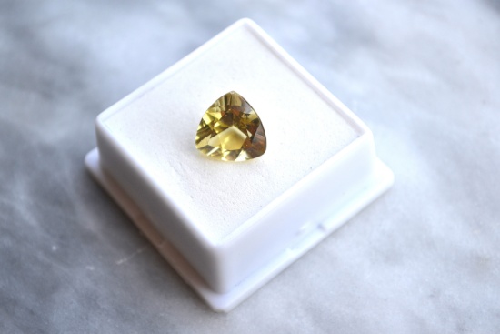 5.00 Carat Trillion Cut Lemon Citrine