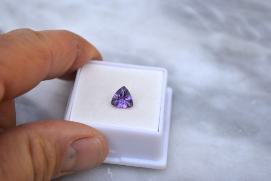 1.21 Carat Trillion Cut Amethyst