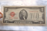 Lot 4 of 4 Sequential, Uncirculated? 1928-G $2 Red Seal Dollar Note