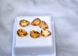 9.49 Carat Parcel of Pear Cut Citrines