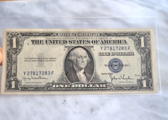 1935-D $1 Silver Certificate Dollar Note