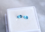0.99 Carat Matched Pair of Topaz