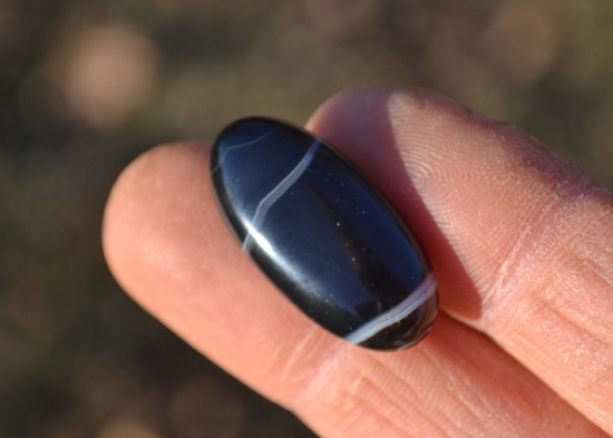 20.89 Carat Beautiful, Banded Agate Cabochon